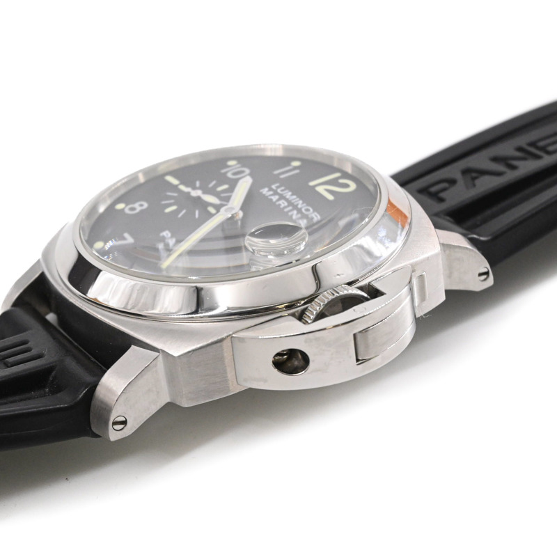 沛納海 Luminor Marina 自動腕錶，黑色錶盤，PAM00164-5