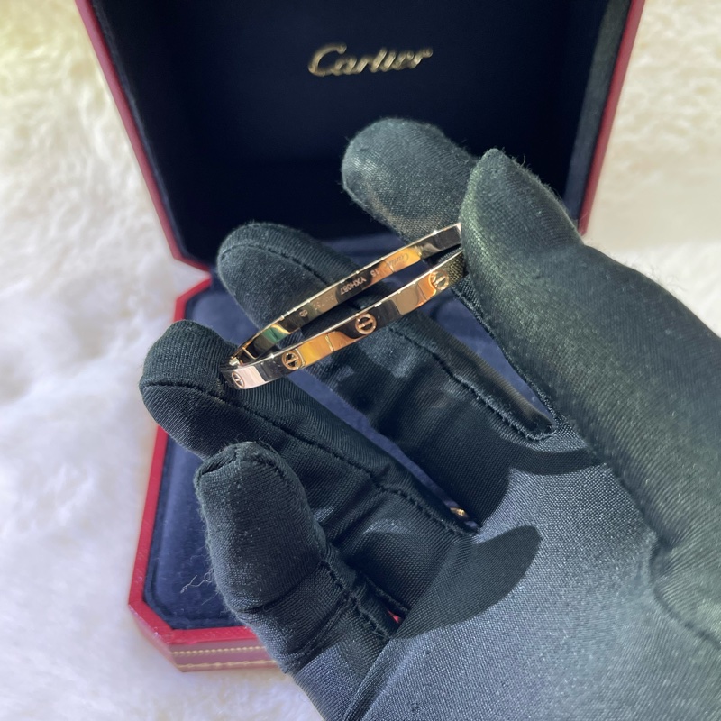 cartier 卡地亞Love 系列版手鈪 玫瑰金色XB757-20