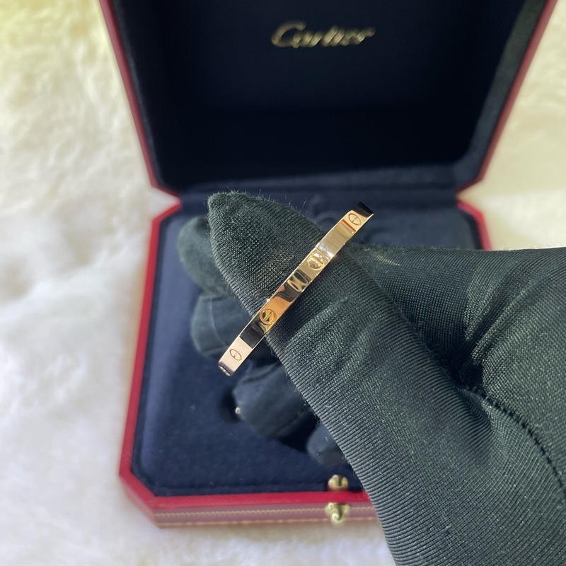 cartier 卡地亞Love 系列版手鈪 玫瑰金色XB757-23