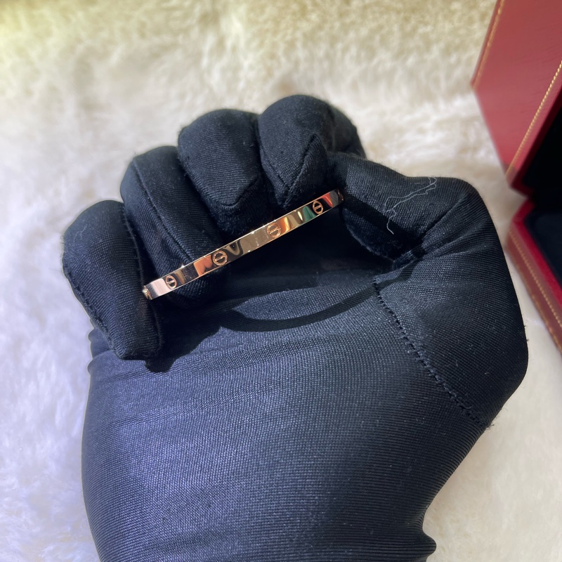 cartier 卡地亞Love 系列版手鈪 玫瑰金色XB757-27