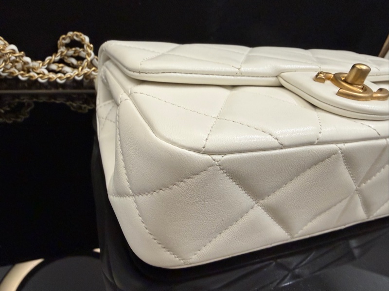 Chanel 白羊皮霧金珍珠湯圓肩斜背包AS4861-4