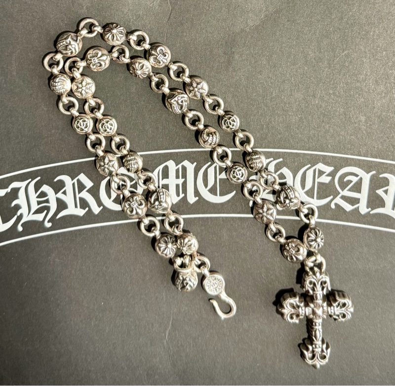 Chrome Hearts 歌德式火焰十字一體鏈-1