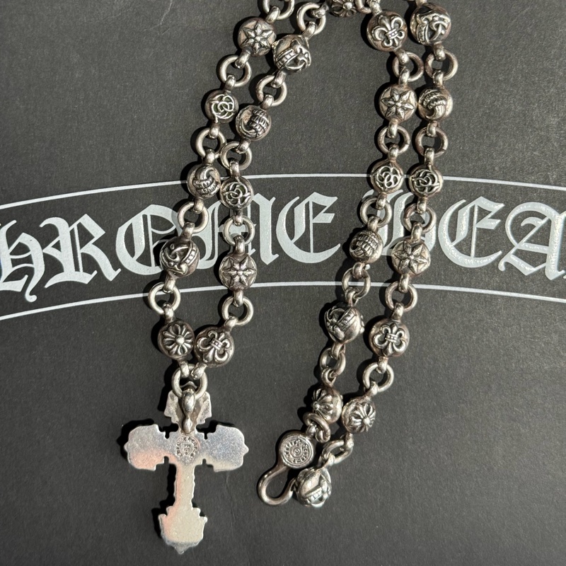 Chrome Hearts 歌德式火焰十字一體鏈-7