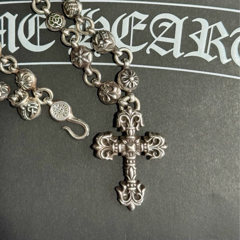 Chrome Hearts 歌德式火焰十字一體鏈-13