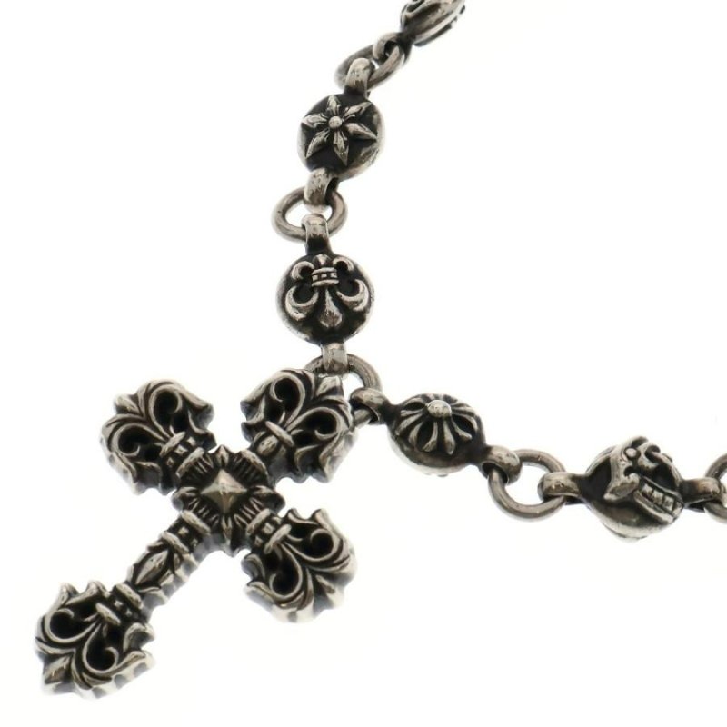 Chrome Hearts 歌德式火焰十字一體鏈-3