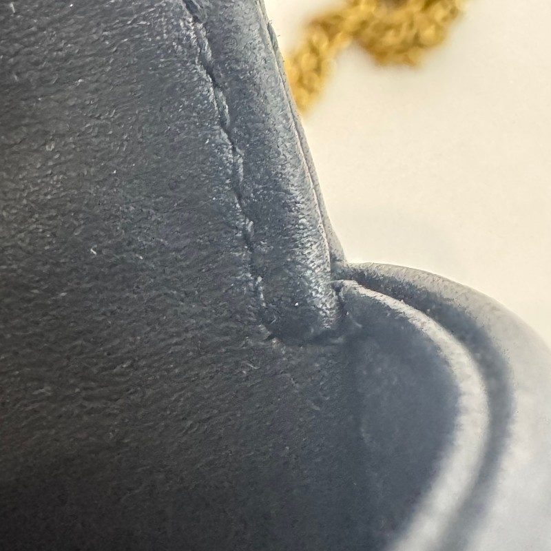 Gucci/古馳黑金馬蒙mini單肩斜挎包有龍蝦扣16.5cm。-8