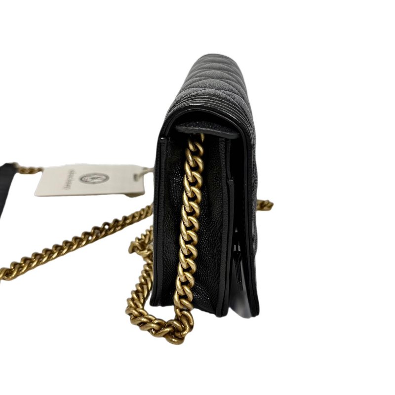 [ 2458］香奈兒 Chanel Leboy  黑金(荔枝皮) 小號-2