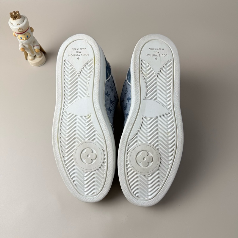 LV/路易威登 白蓝牛仔满印休闲鞋 35.5码 95新-8