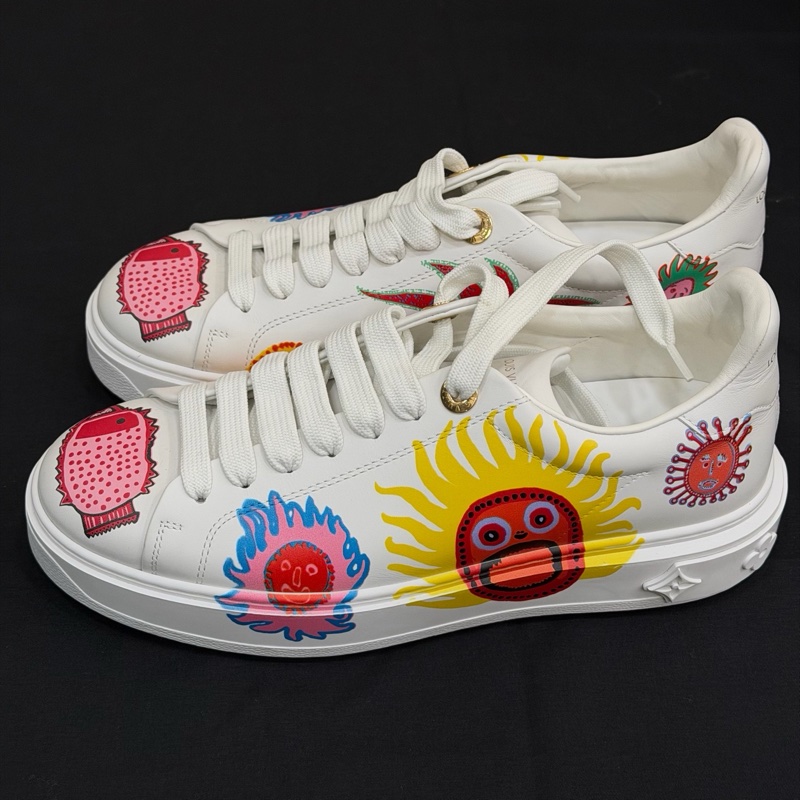 99新LV 草间弥生time out小白鞋女鞋36.5码 LV-3