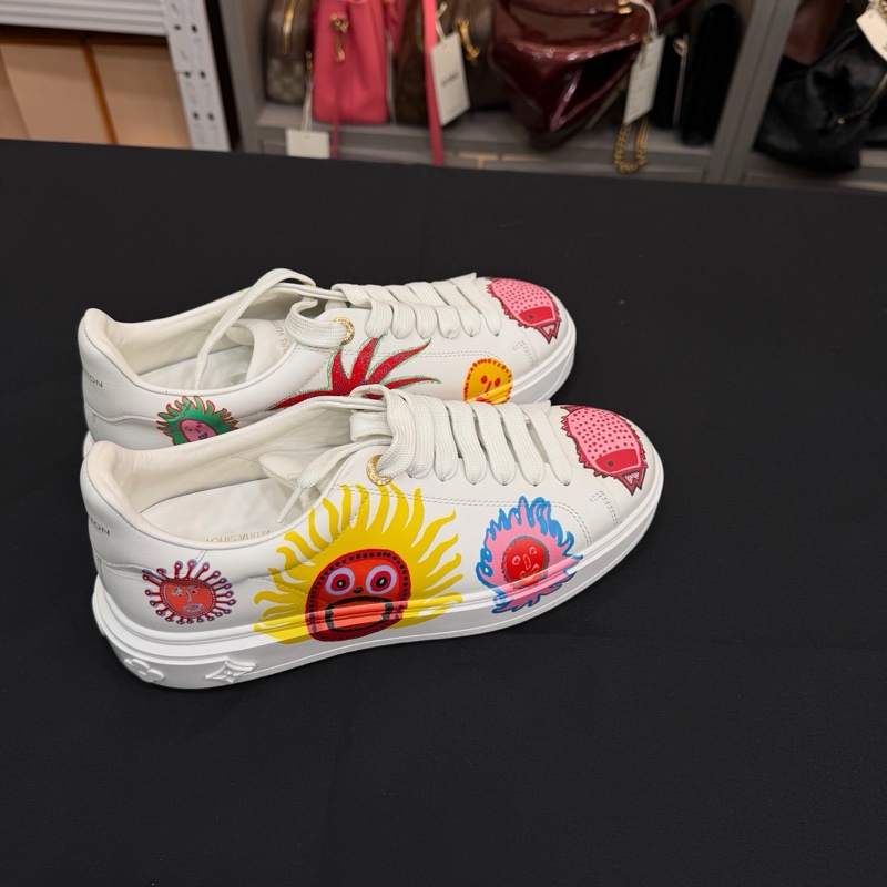 99新LV 草间弥生time out小白鞋女鞋36.5码 LV-7