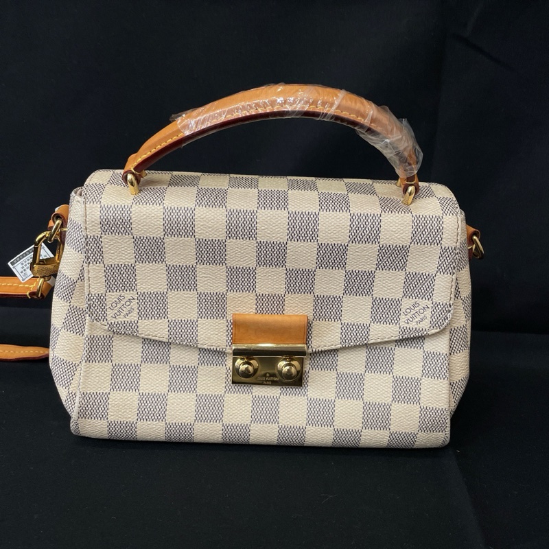 路易威登/Louis Vuitton Croisette N41581    Damier Azur 塗層帆布 25.0x 17.0x 9.5 cm-0