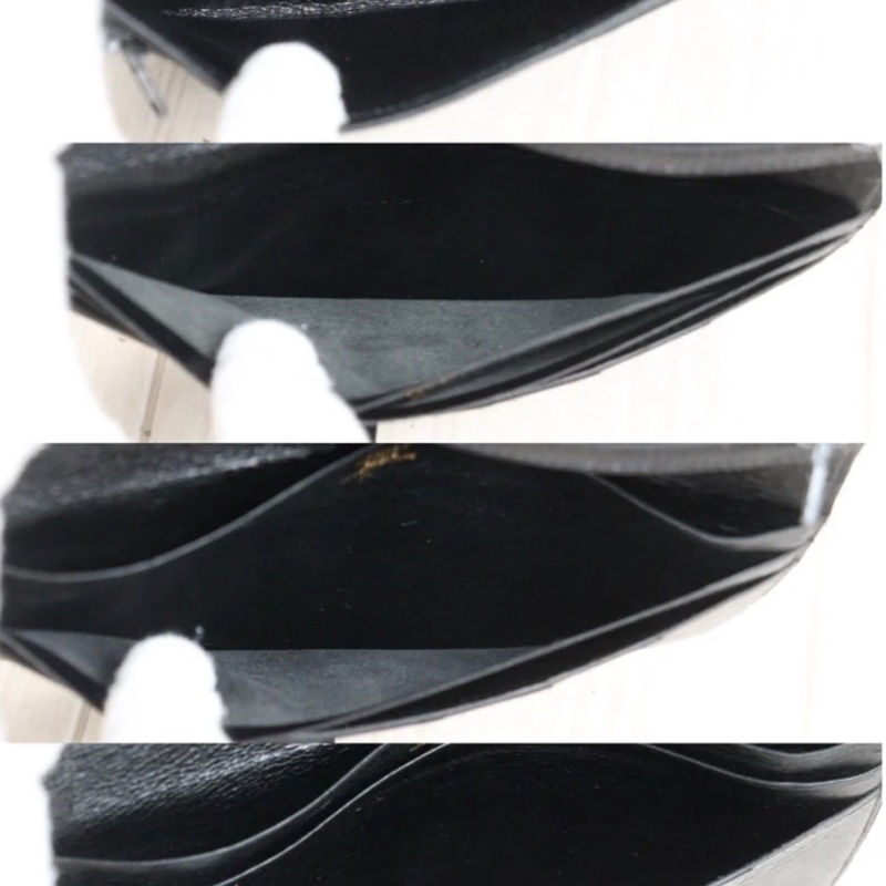 「JL精品代購」9新 Hermes 愛馬仕 鱷魚bearn 黑金長夾-8