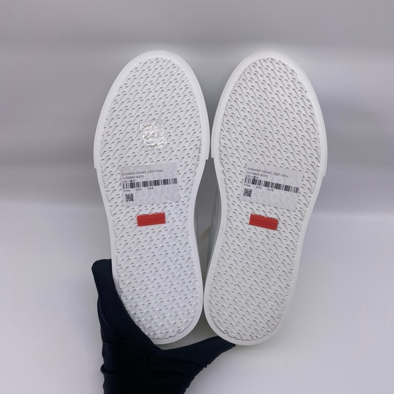 Hermes愛馬仕 新款Deep浮雕H小白鞋 37.5碼-4