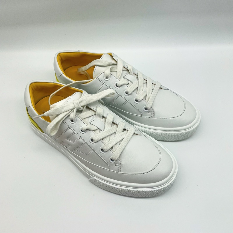 Hermes愛馬仕 新款Deep浮雕H小白鞋 37.5碼-5