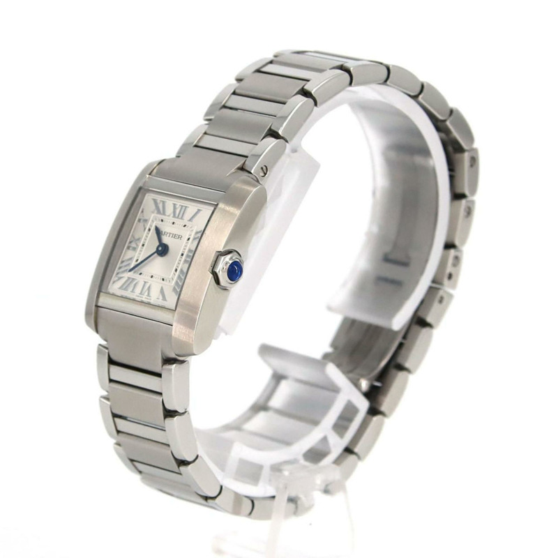 卡地亞 Tank Française SM WSTA0129 不鏽鋼石英錶-1