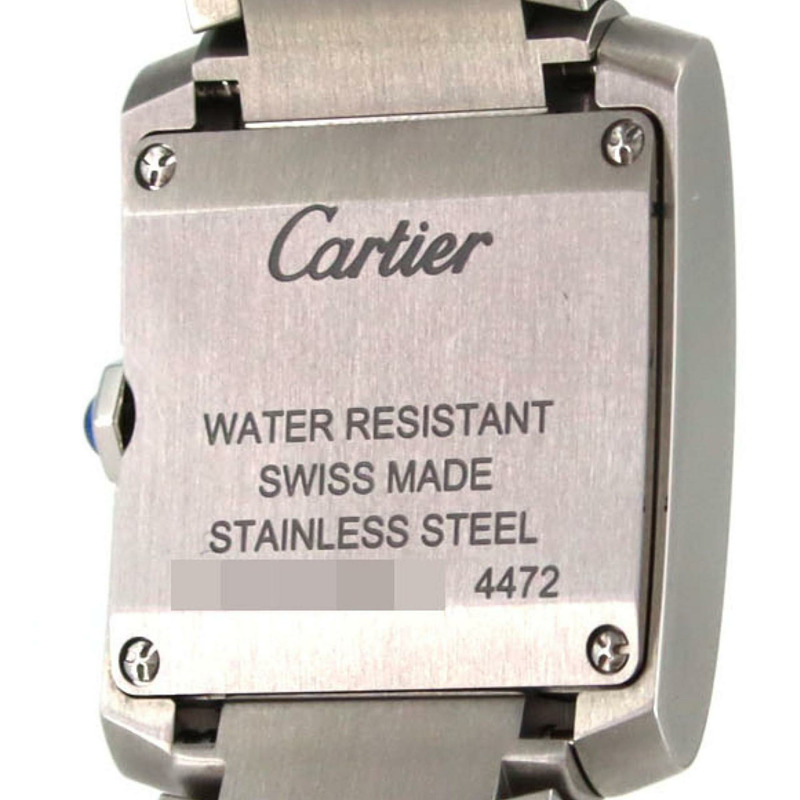 卡地亞 Tank Française SM WSTA0129 不鏽鋼石英錶-4