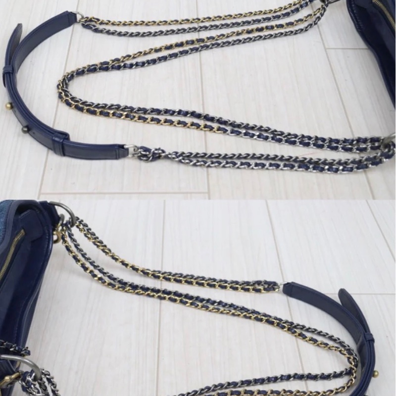 「JL精品代購」9新 Chanel 香奈兒 牛仔 流浪包-6