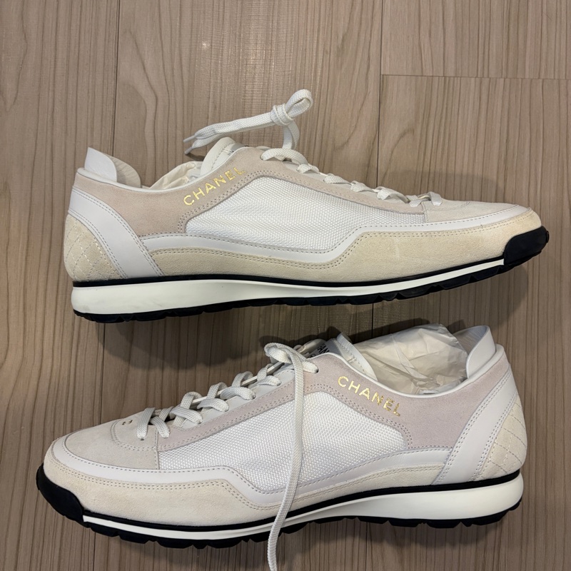 香奈兒Chanel 男生運動鞋 休閒麂皮稀有款44號-0