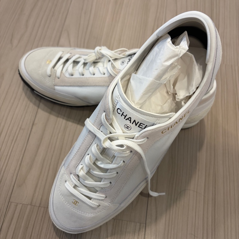 香奈兒Chanel 男生運動鞋 休閒麂皮稀有款44號-1