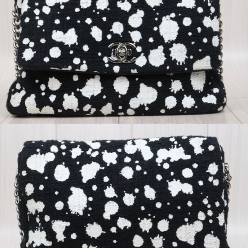 「JL精品代購」97新 Chanel香奈兒乳牛郵差包-2