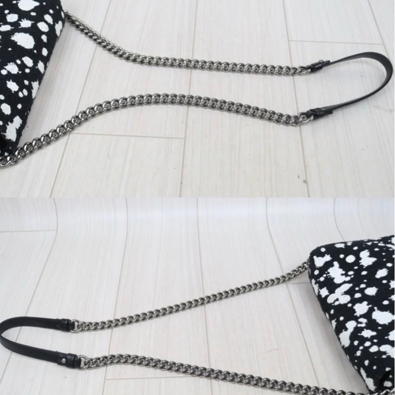 「JL精品代購」97新 Chanel香奈兒乳牛郵差包-4