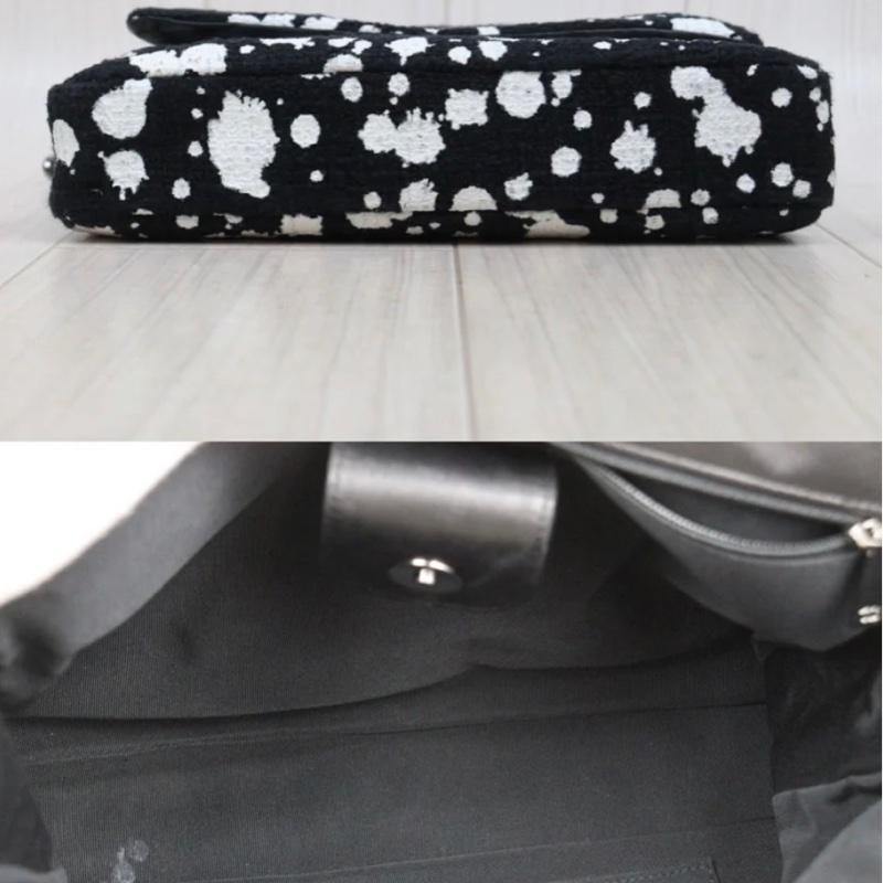 「JL精品代購」97新 Chanel香奈兒乳牛郵差包-5