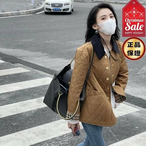 🎊佳節特賣🎁Burberry 81089891 女款絎縫穀倉黃金棉服夾克 XS/S/購買請告知所需尺寸