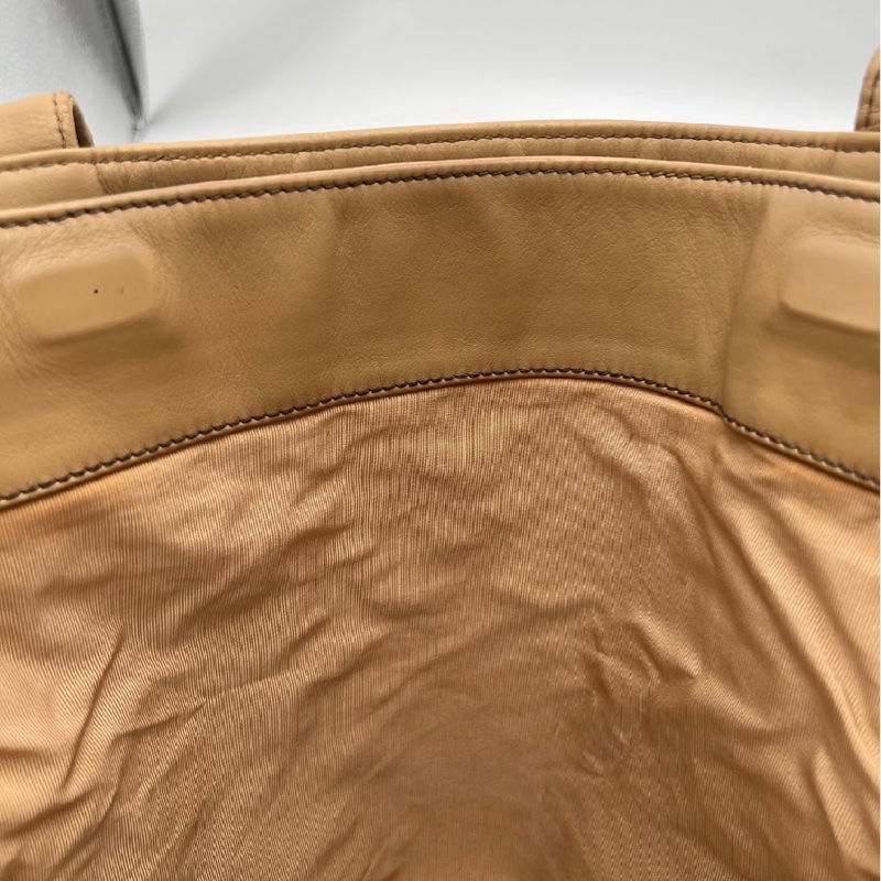 【大減價！】【稀有】Chanel Handbag 香奈兒 肩背包 全牛皮 杏色 奶茶色-15