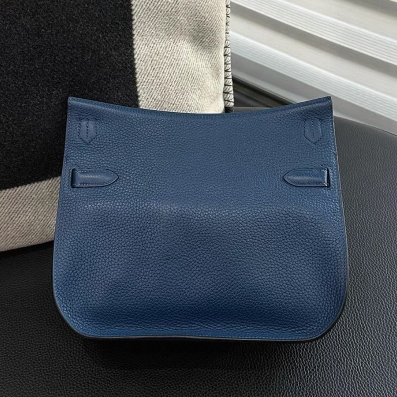 HERMES 愛馬仕 Jypsiere 28 吉普賽 普魯士藍銀扣TC皮Y刻-6