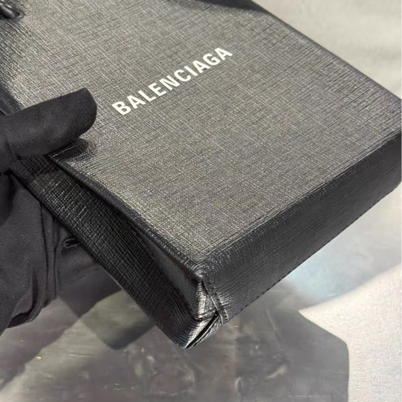 99新🈶購證😍Balenciaga巴黎世家黑色mini琴譜包手機包斜挎包-12