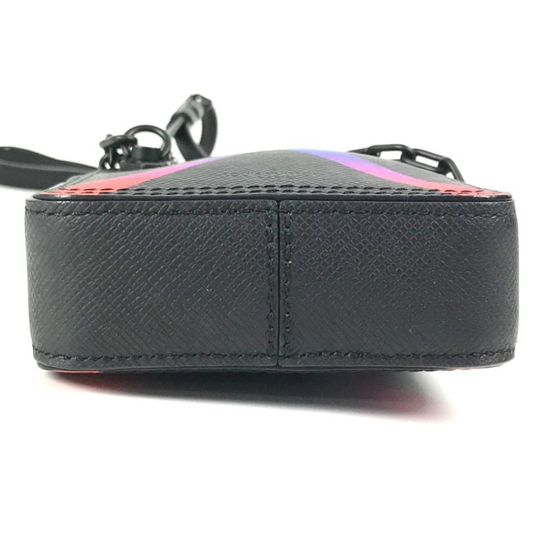 路易威登 M30332 Taiga Rainbow Danube 皮革斜背包,男女通用,黑色-4