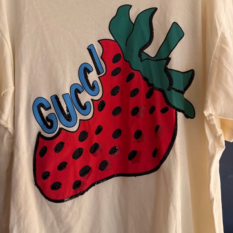 Gucci 草莓亮片上衣-1