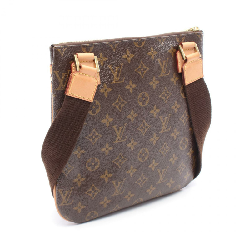 路易威登 Pochette Bosphorele 單肩包 M40044 Monogram 帆布 棕色 二手-1