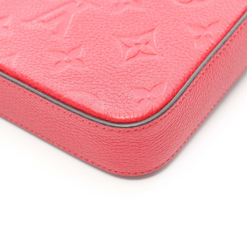 路易威登 Pochette Felicie 肩鍊斜背包 M63700 紅色皮革-5