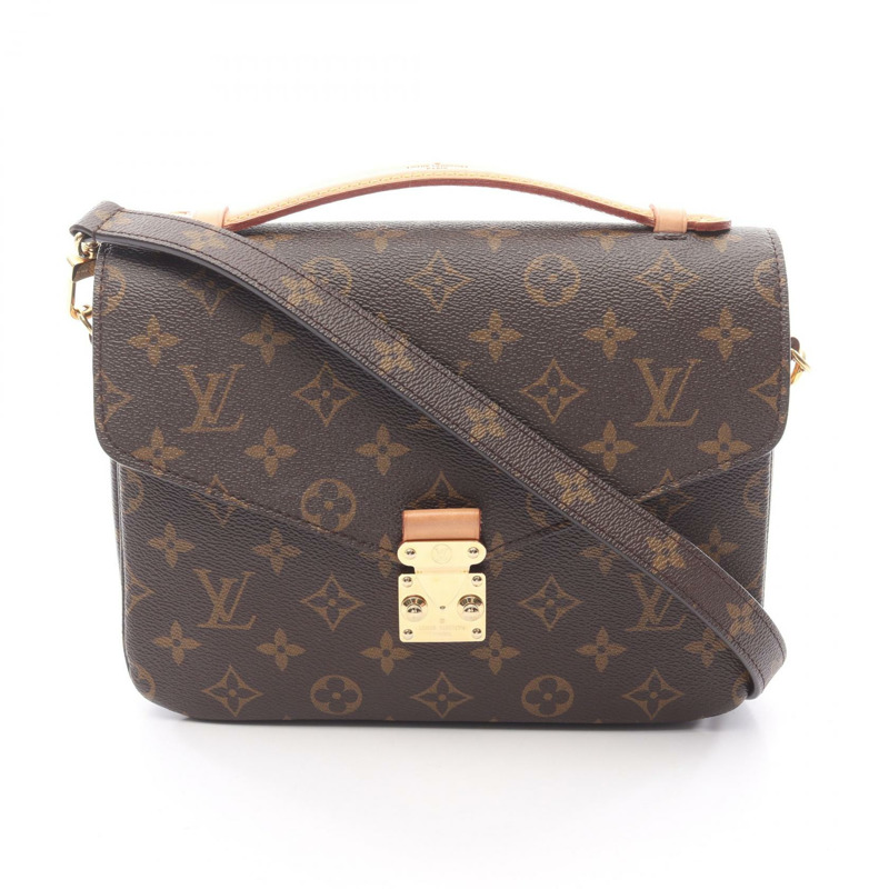 路易威登 Pochette Metis MM 斜背包 M44875 Monogram 棕色皮革-0
