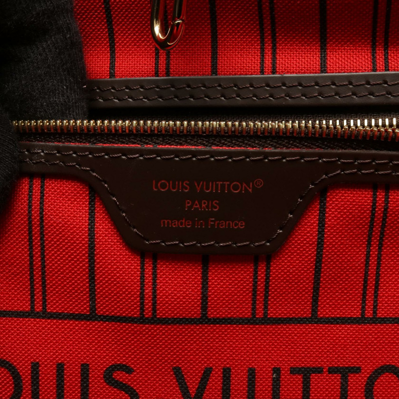 路易威登 Neverfull PM 手提包 N40600 Damier Ebene 帆布棕色二手女款-3