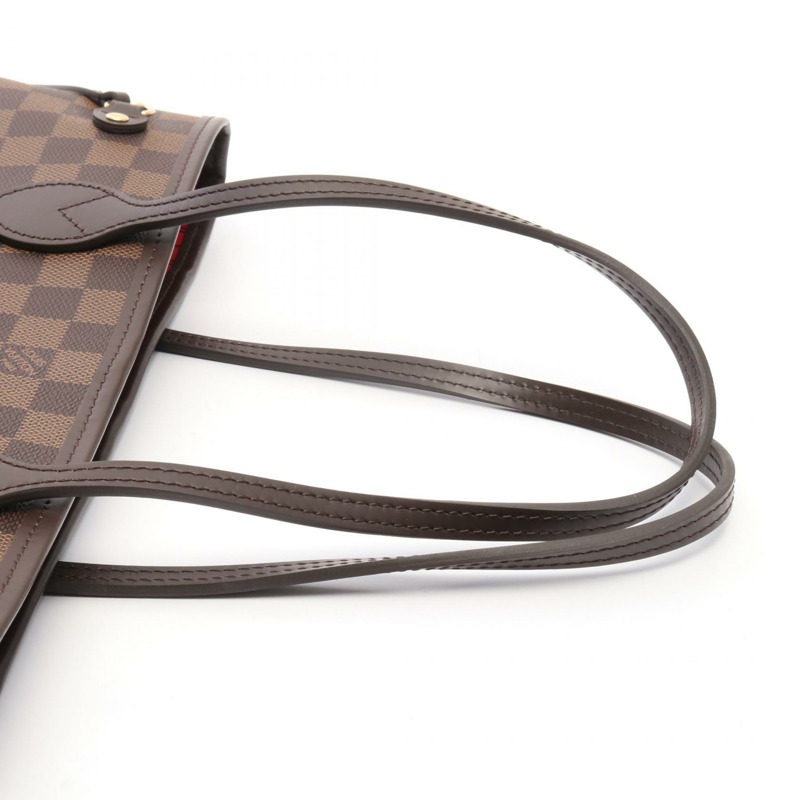 路易威登 Neverfull PM 手提包 N40600 Damier Ebene 帆布棕色二手女款-4