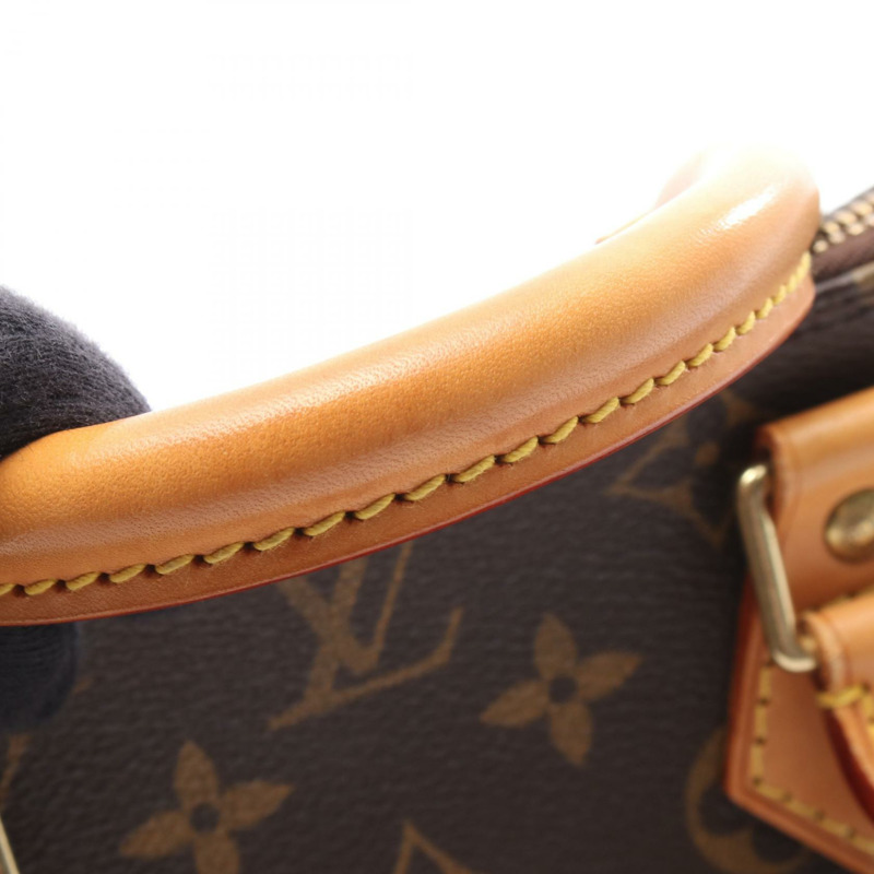 路易威登 Alma PM 手提包 M51130 Monogram 帆布皮革棕色二手女士-9