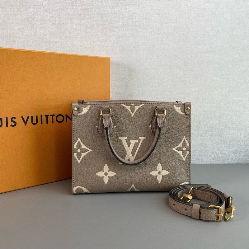 ✨Louis Vuitton LV on the go 大象灰小號 晶片款-1