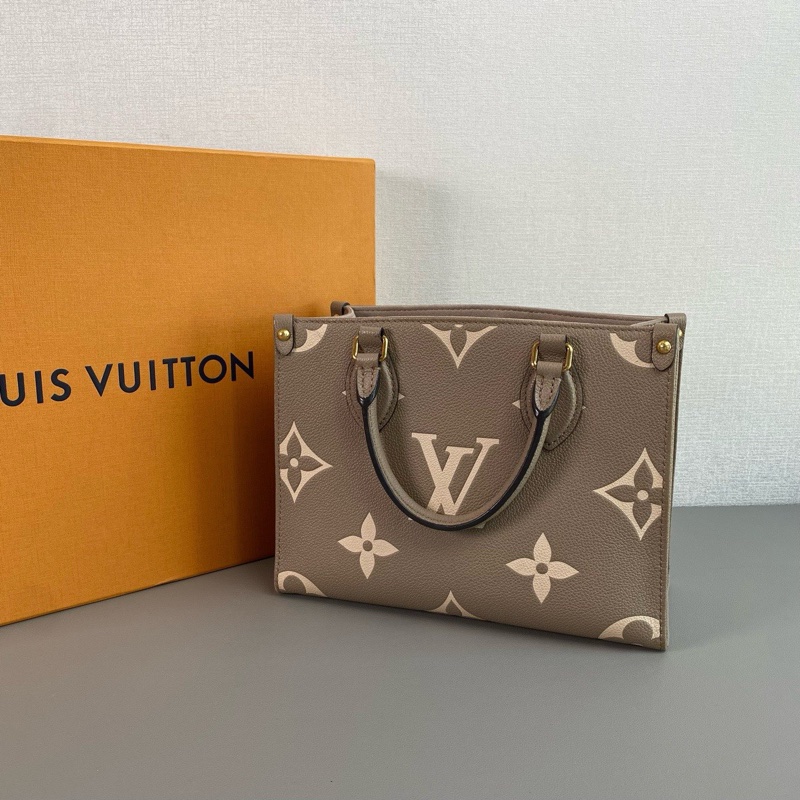 ✨Louis Vuitton LV on the go 大象灰小號 晶片款-3