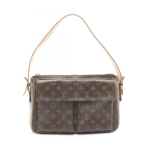 路易威登 Vivasite GM 單肩包 M51163 Monogram 帆布皮革棕色二手