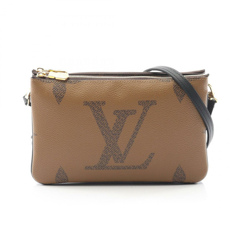 路易威登 Pochette 雙拉鍊斜背包 M69203 Monogram Giant Reverse