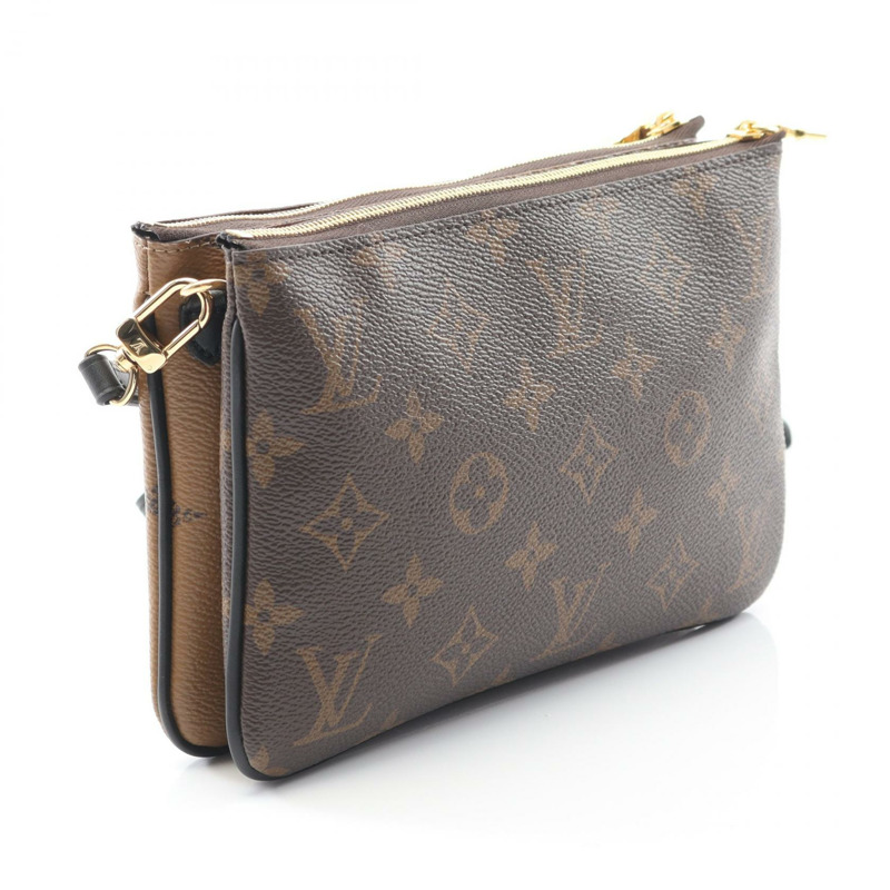 路易威登 Pochette 雙拉鍊斜背包 M69203 Monogram Giant Reverse-1