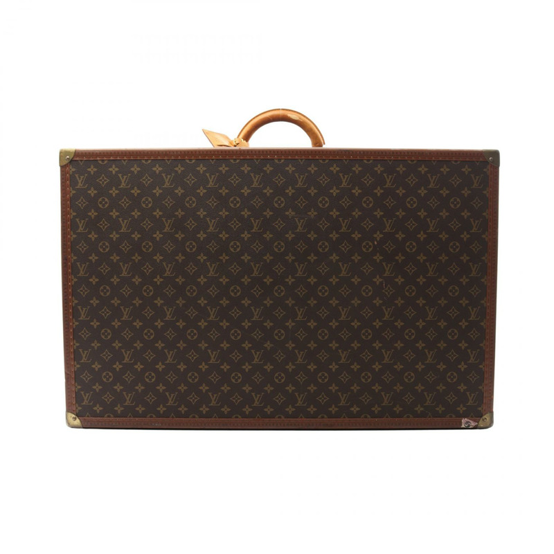 路易威登 Alzer 80 Monogram 旅行箱 M21224 PVC塗層帆布皮革 棕色 二手 男女通用-0