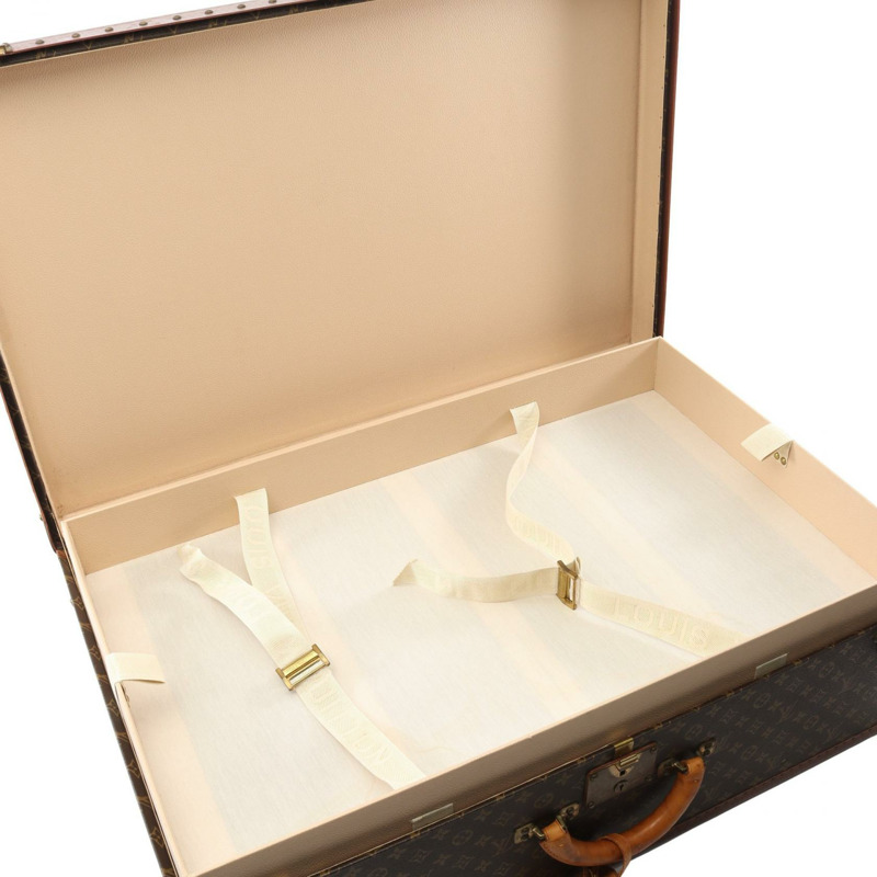 路易威登 Alzer 80 Monogram 旅行箱 M21224 PVC塗層帆布皮革 棕色 二手 男女通用-2