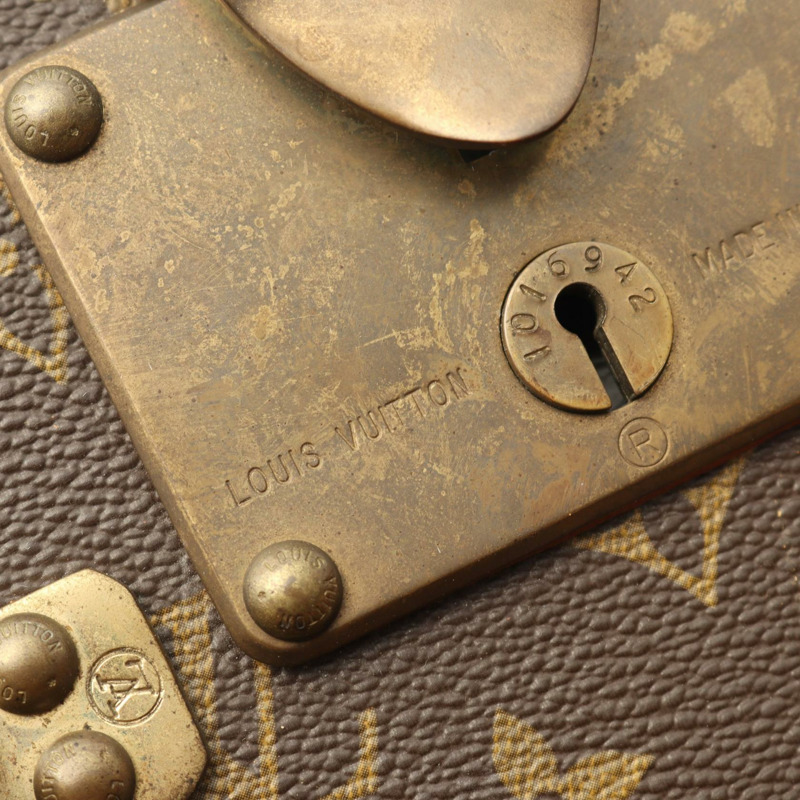 路易威登 Alzer 80 Monogram 旅行箱 M21224 PVC塗層帆布皮革 棕色 二手 男女通用-4