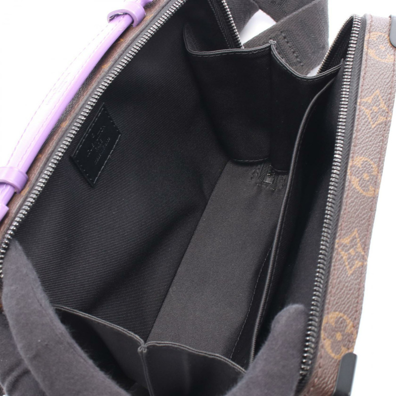 路易威登 Handle Soft Trunk 斜背包 M46264 Monogram Macassar 二手-2