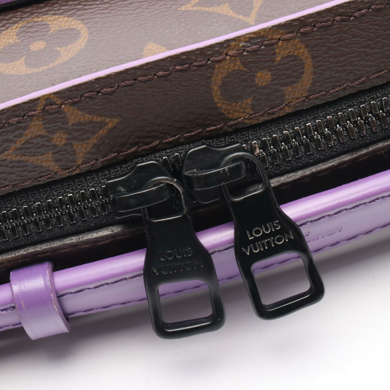 路易威登 Handle Soft Trunk 斜背包 M46264 Monogram Macassar 二手-5