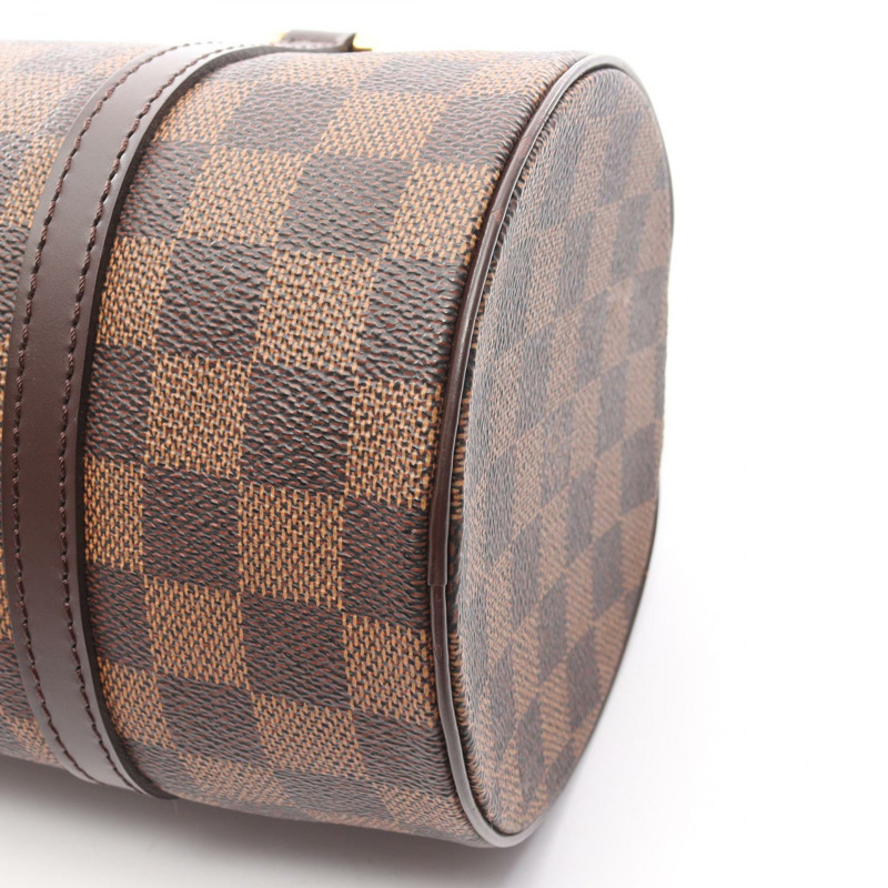 路易威登 Papillon 26 手提包 N51304 Damier Ebene 皮革 棕色 二手 女士-7