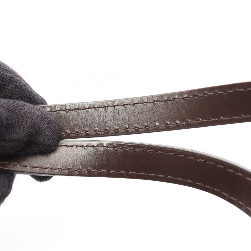 路易威登 Papillon 26 手提包 N51304 Damier Ebene 皮革 棕色 二手 女士-8